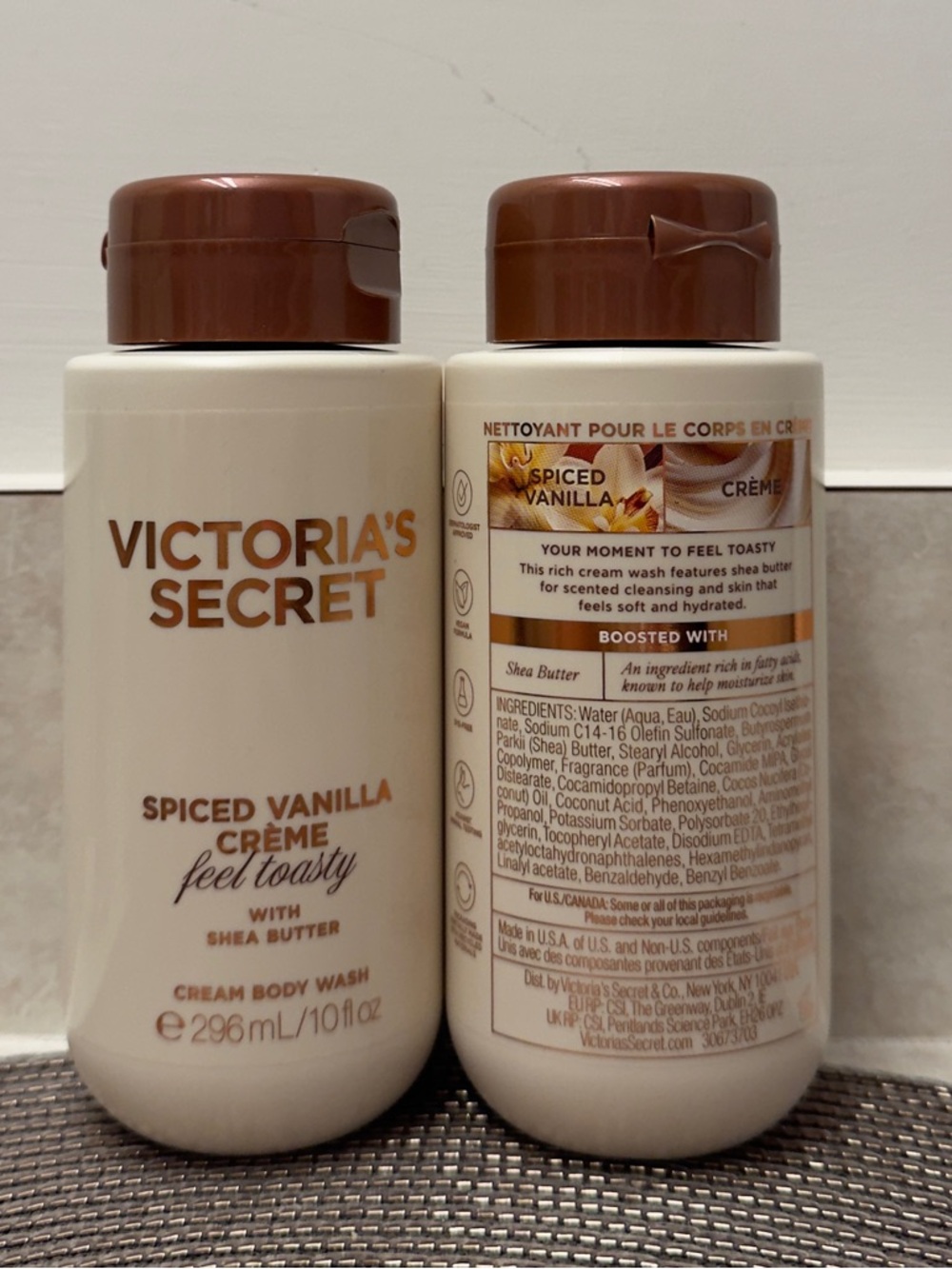 NEW Victoria's Secret Spiced Vanilla Crème Body Wash Duo - Picture 2 of 2